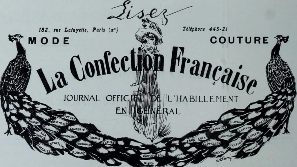 An illustration from Tissus et nouveauts 1911, 1911, leaf 105