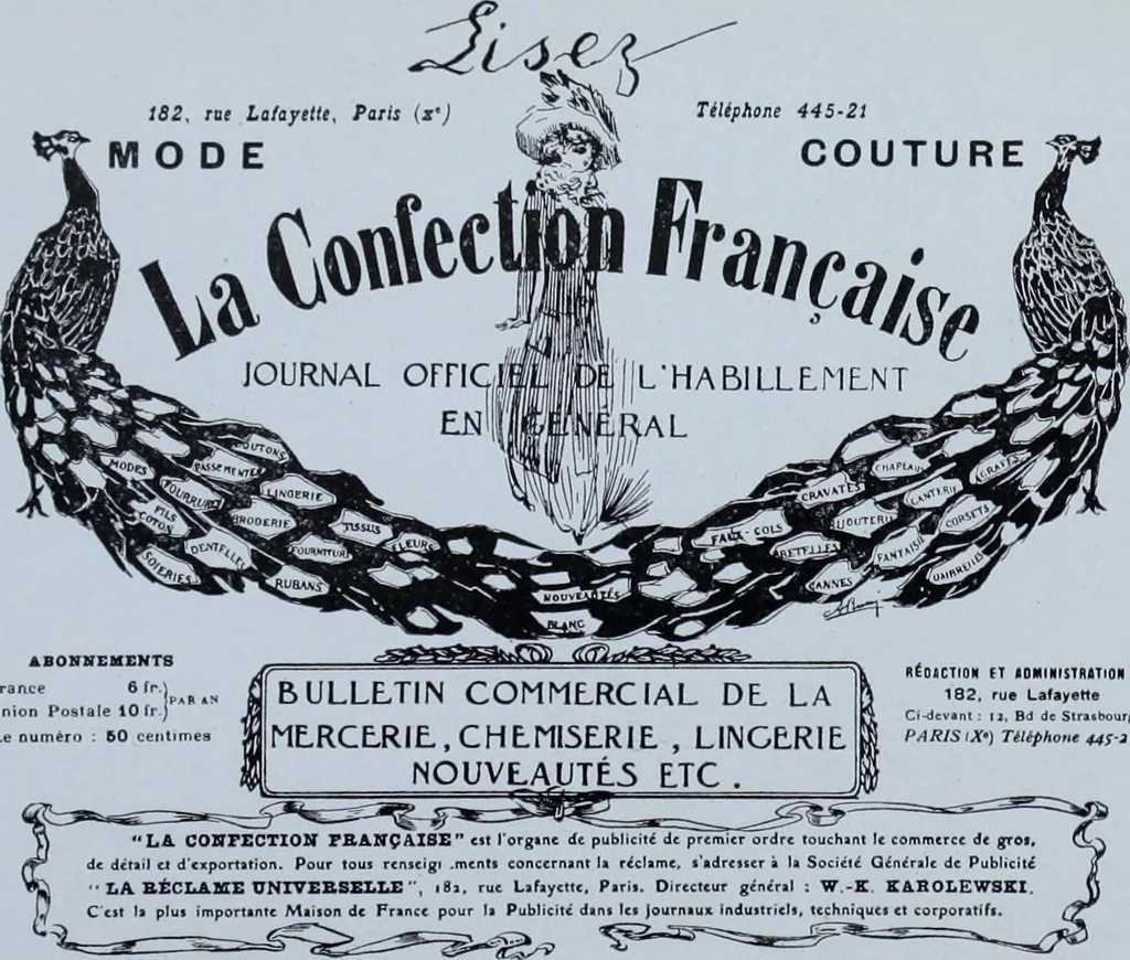 An illustration from Tissus et nouveauts 1911, 1911, leaf 375