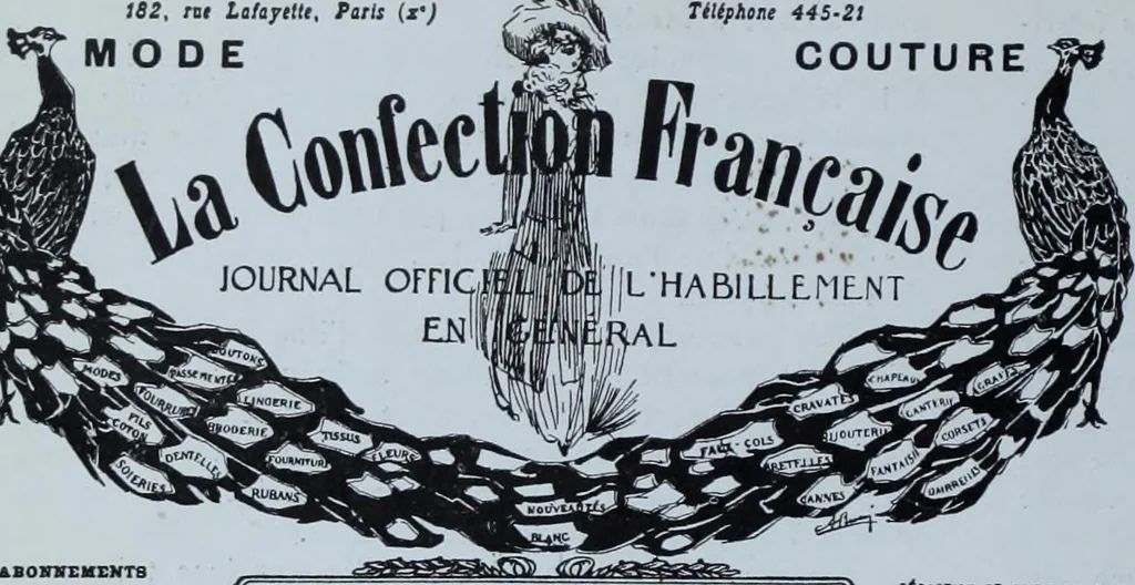 An illustration from Tissus et nouveauts 1912, 1912, leaf 443
