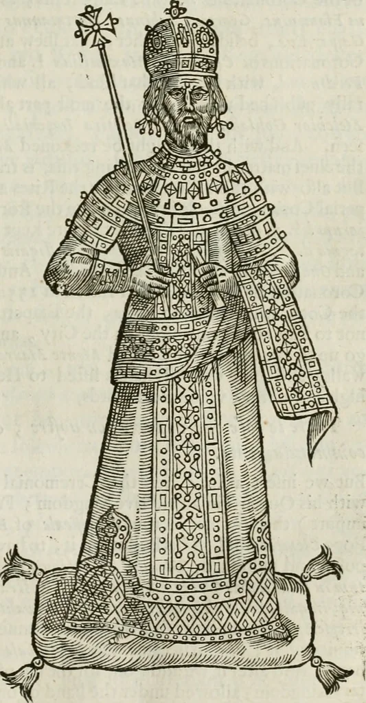 An illustration from Titles of honor, 1672, leaf 194