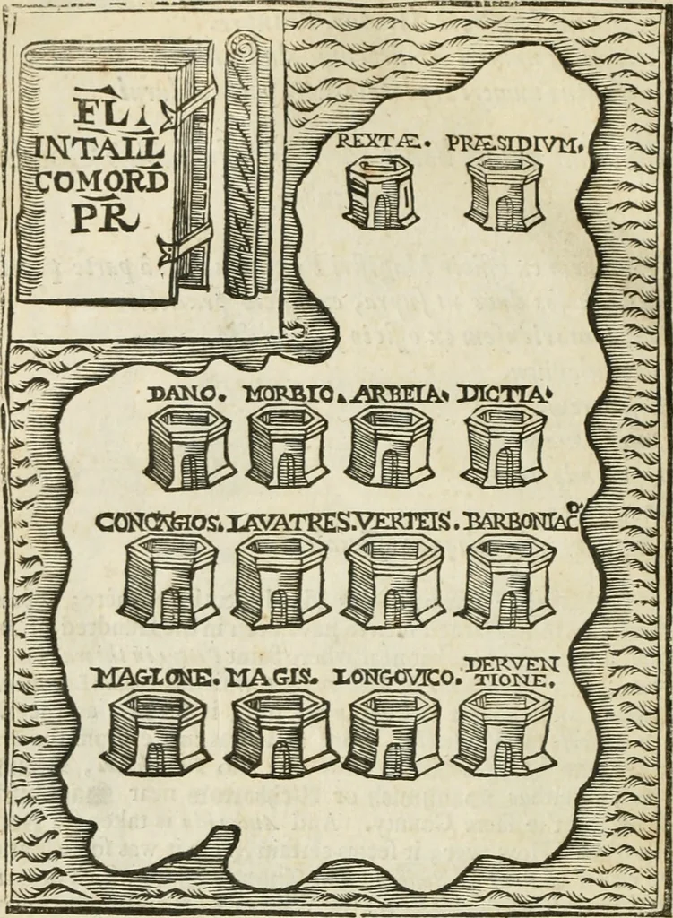An illustration from Titles of honor, 1672, leaf 311