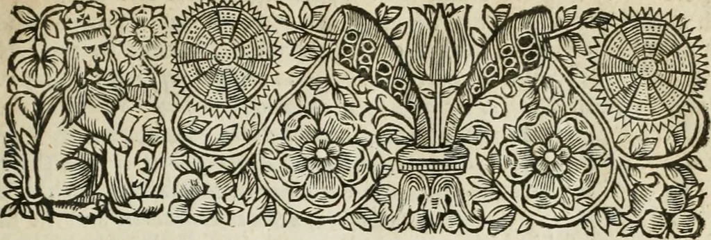An illustration from Titles of honor, 1672, leaf 42