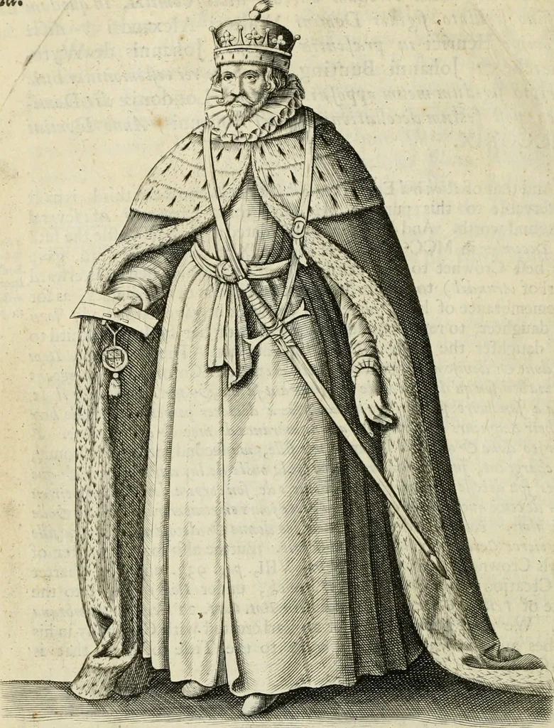 An illustration from Titles of honor, 1672, leaf 605