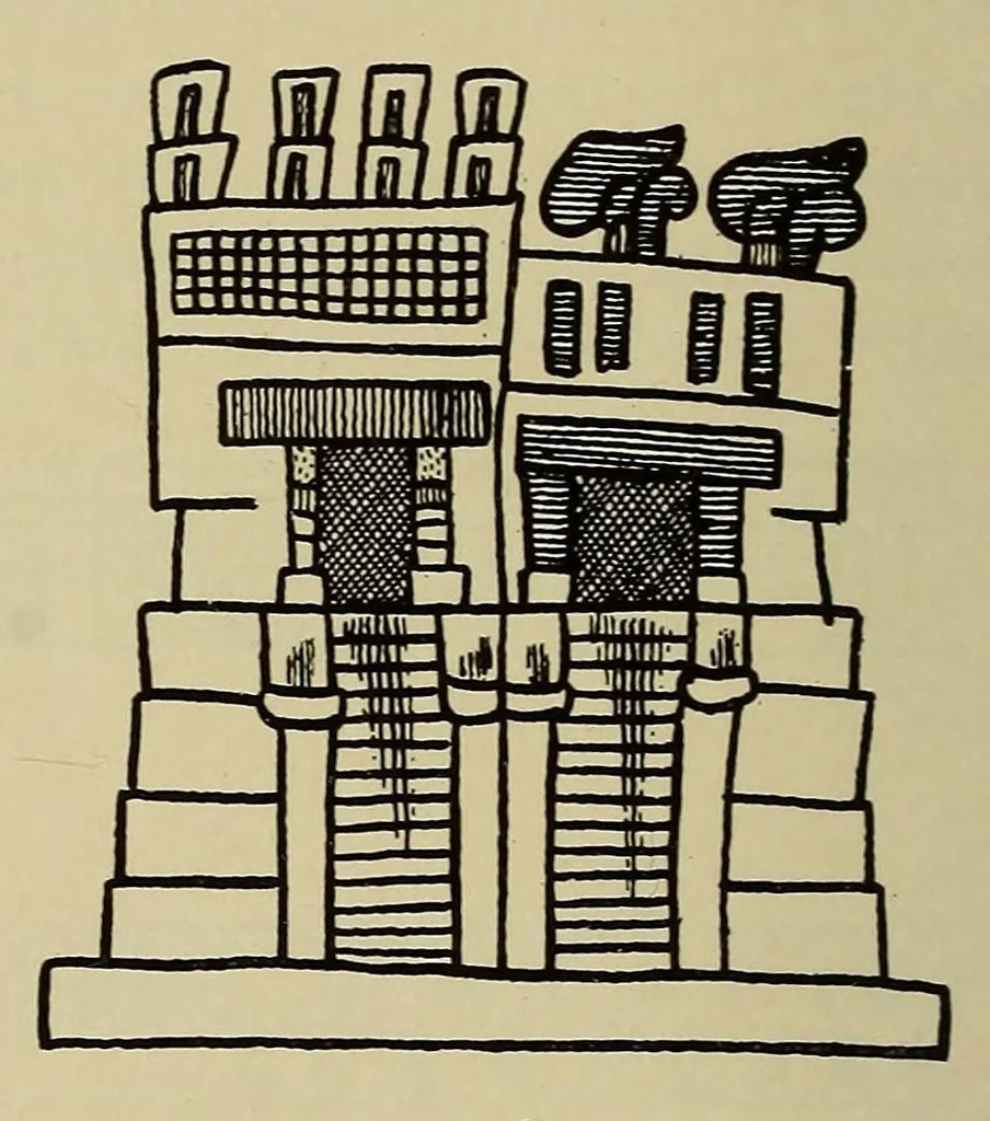 An illustration from Tizoc, great lord of the Aztecs, 1481-1486, 1929, leaf 66