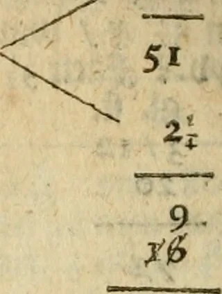 An illustration from 't Konstigh cyffer-voek van Mr. Jean Coutereels : met volkomene uytwerkingh aller questien, en byvoegingh van veelerley andere soo noodige als konstige opgevingen, 1690, leaf 285