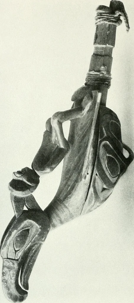An illustration from Tlinkit u. Haida : Indianerstämme der Westküste von Nord-Amerika : Kultische Kunst und Mythen des Kulturkreises, 1922, leaf 105
