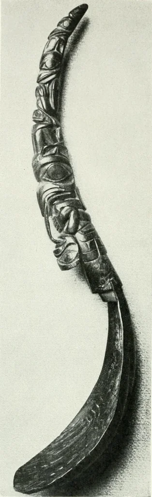 An illustration from Tlinkit u. Haida : Indianerstämme der Westküste von Nord-Amerika : Kultische Kunst und Mythen des Kulturkreises, 1922, leaf 109