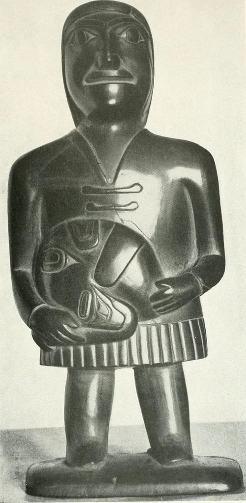 An illustration from Tlinkit u. Haida : Indianerstämme der Westküste von Nord-Amerika : Kultische Kunst und Mythen des Kulturkreises, 1922, leaf 112