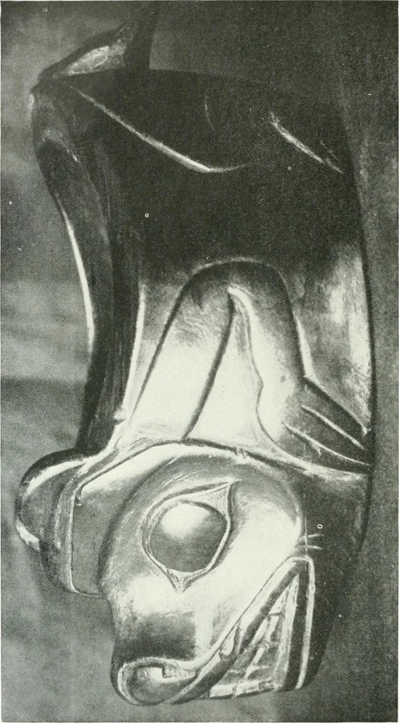 An illustration from Tlinkit u. Haida : Indianerstämme der Westküste von Nord-Amerika : Kultische Kunst und Mythen des Kulturkreises, 1922, leaf 59