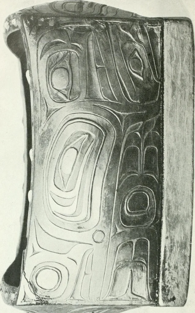 An illustration from Tlinkit u. Haida : Indianerstämme der Westküste von Nord-Amerika : Kultische Kunst und Mythen des Kulturkreises, 1922, leaf 61