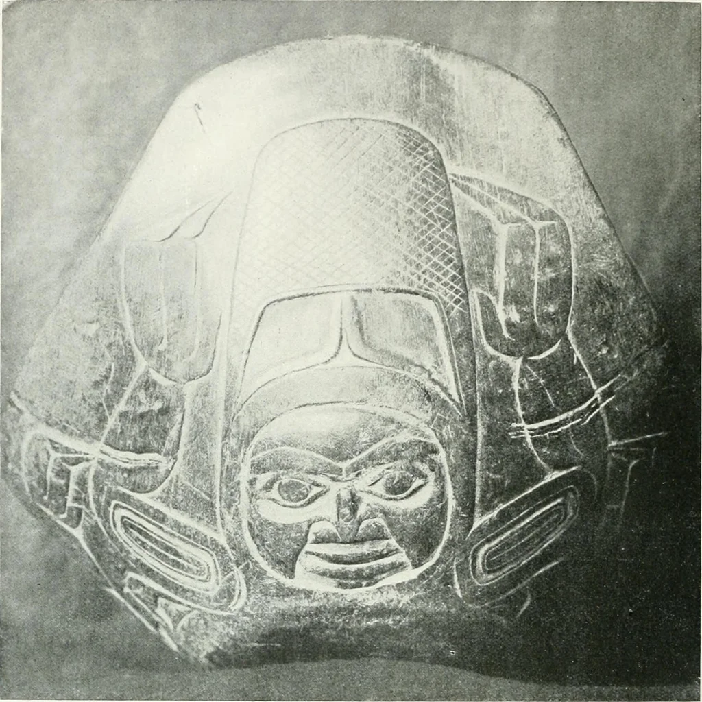 An illustration from Tlinkit u. Haida : Indianerstämme der Westküste von Nord-Amerika : Kultische Kunst und Mythen des Kulturkreises, 1922, leaf 67