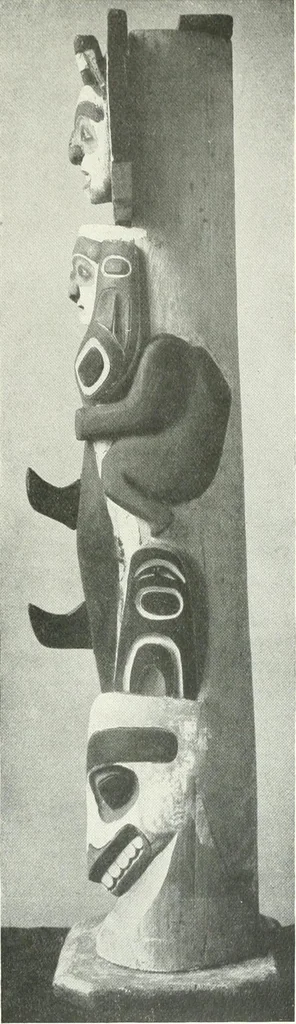 An illustration from Tlinkit u. Haida : Indianerstämme der Westküste von Nord-Amerika : Kultische Kunst und Mythen des Kulturkreises, 1922, leaf 80