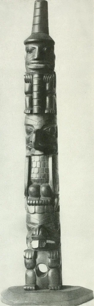 An illustration from Tlinkit u. Haida : Indianerstämme der Westküste von Nord-Amerika : Kultische Kunst und Mythen des Kulturkreises, 1922, leaf 93