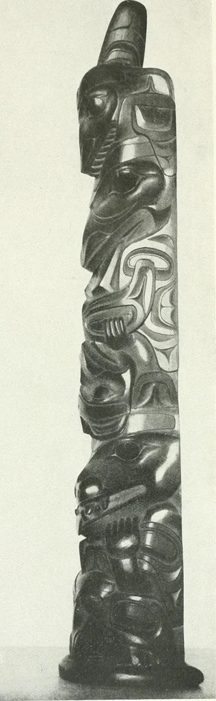 An illustration from Tlinkit u. Haida : Indianerstämme der Westküste von Nord-Amerika : Kultische Kunst und Mythen des Kulturkreises, 1922, leaf 94
