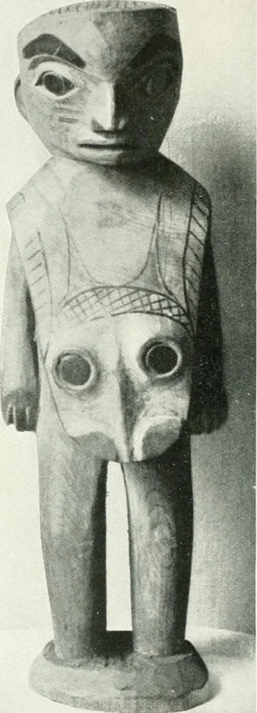 An illustration from Tlinkit u. Haida : Indianerstämme der Westküste von Nord-Amerika : Kultische Kunst und Mythen des Kulturkreises, 1922, leaf 97