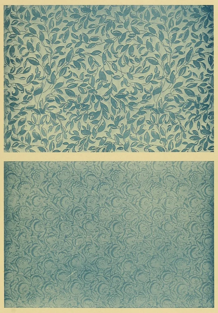 An illustration from Étoffes imprimées et papiers peints;, 1924, leaf 53