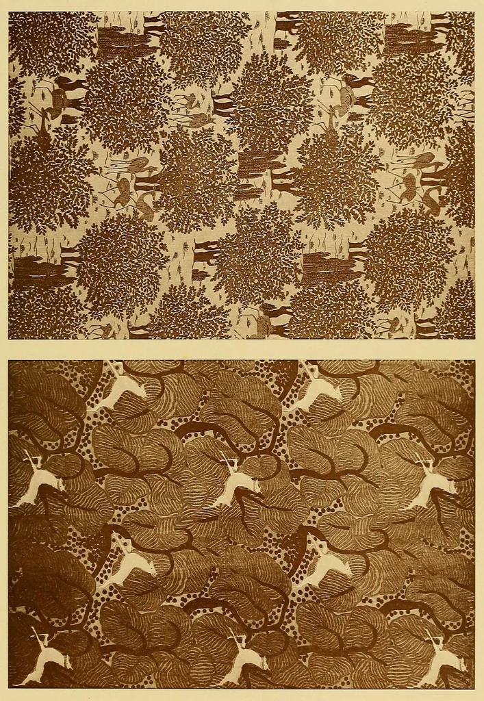 An illustration from Étoffes imprimées et papiers peints;, 1924, leaf 87