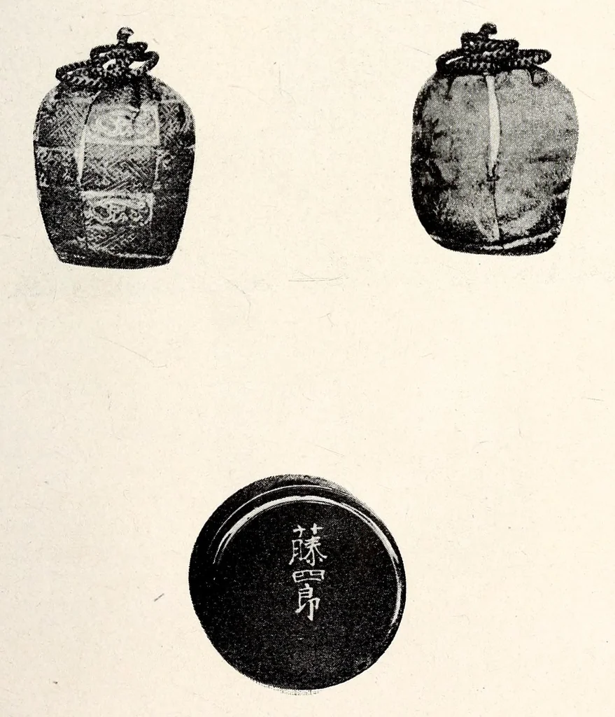 An illustration from Tokugawa koshaku-ke onzohin nyusatsu, 1918, leaf 128