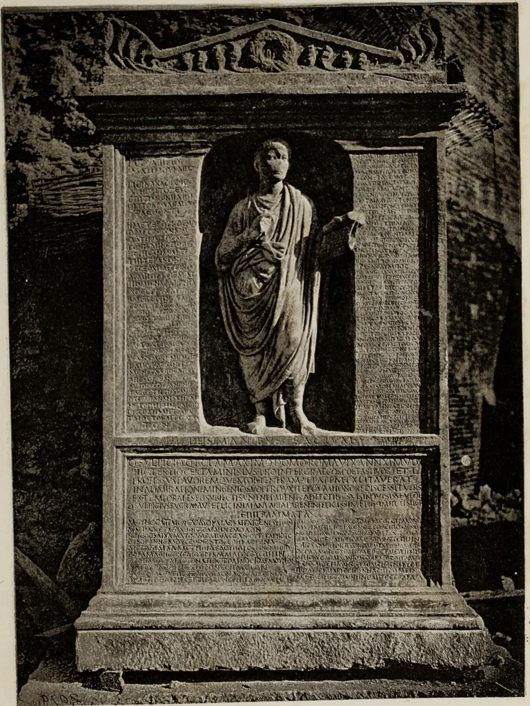 An illustration from Tombs in and near Rome ; Sculpture among the Greeks and Romans, mythology in funereal sculpture, and early Christian sculpture, 1877, leaf 122