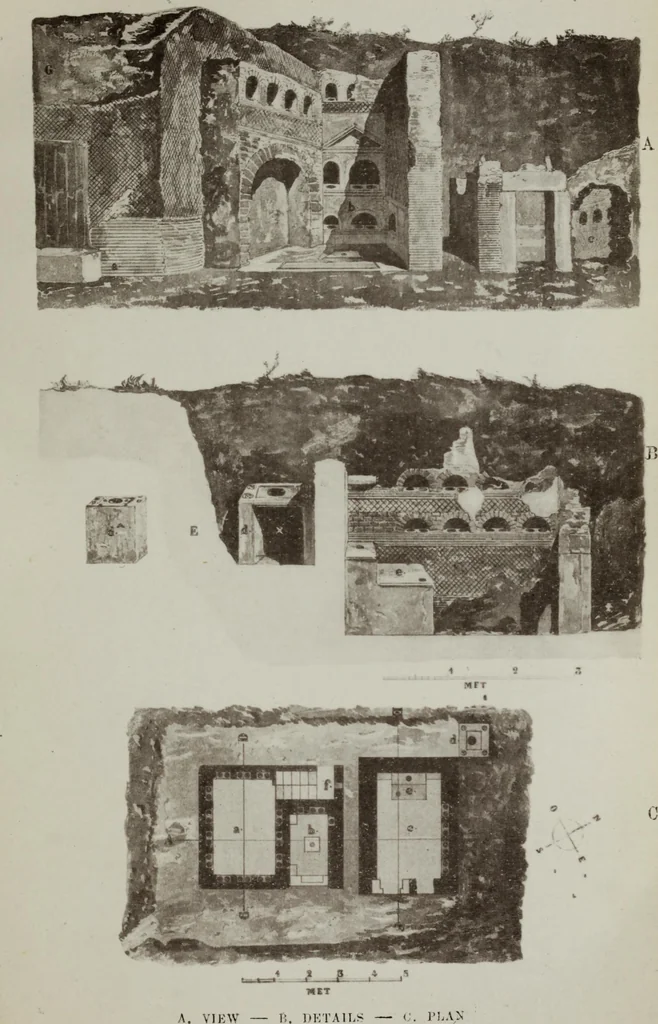 An illustration from Tombs in and near Rome ; Sculpture among the Greeks and Romans, mythology in funereal sculpture, and early Christian sculpture, 1877, leaf 150
