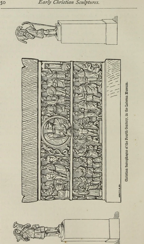 An illustration from Tombs in and near Rome ; Sculpture among the Greeks and Romans, mythology in funereal sculpture, and early Christian sculpture, 1877, leaf 223