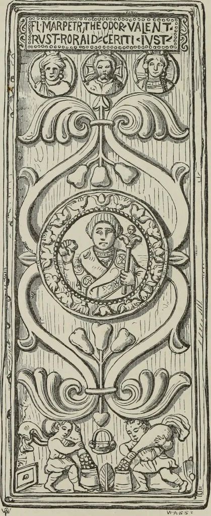 An illustration from Tombs in and near Rome ; Sculpture among the Greeks and Romans, mythology in funereal sculpture, and early Christian sculpture, 1877, leaf 235