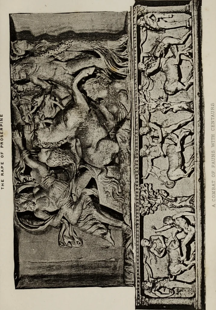 An illustration from Tombs in and near Rome ; Sculpture among the Greeks and Romans, mythology in funereal sculpture, and early Christian sculpture, 1877, leaf 272