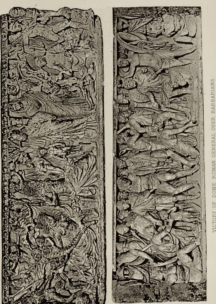 An illustration from Tombs in and near Rome ; Sculpture among the Greeks and Romans, mythology in funereal sculpture, and early Christian sculpture, 1877, leaf 304