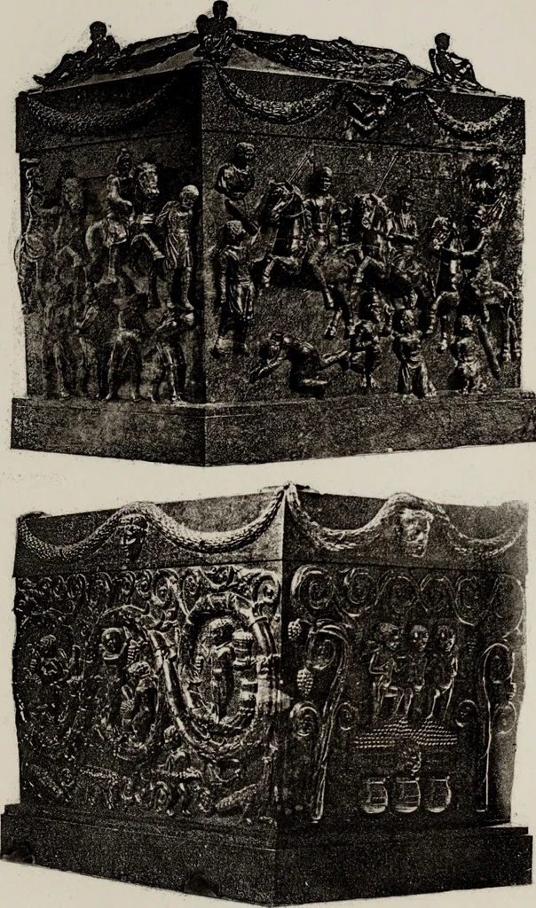 An illustration from Tombs in and near Rome ; Sculpture among the Greeks and Romans, mythology in funereal sculpture, and early Christian sculpture, 1877, leaf 312