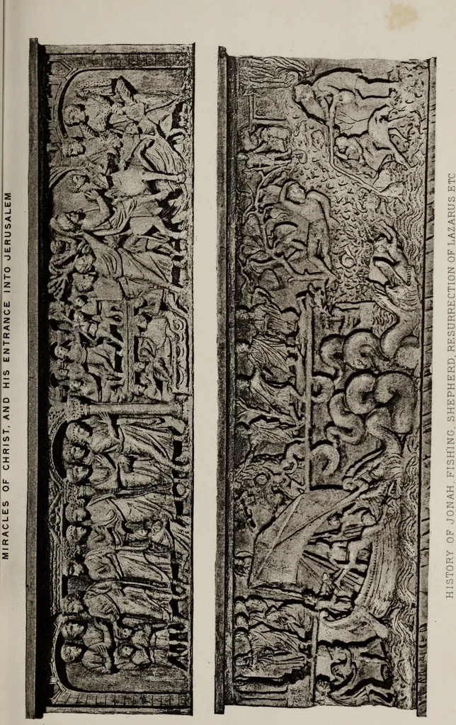 An illustration from Tombs in and near Rome ; Sculpture among the Greeks and Romans, mythology in funereal sculpture, and early Christian sculpture, 1877, leaf 328