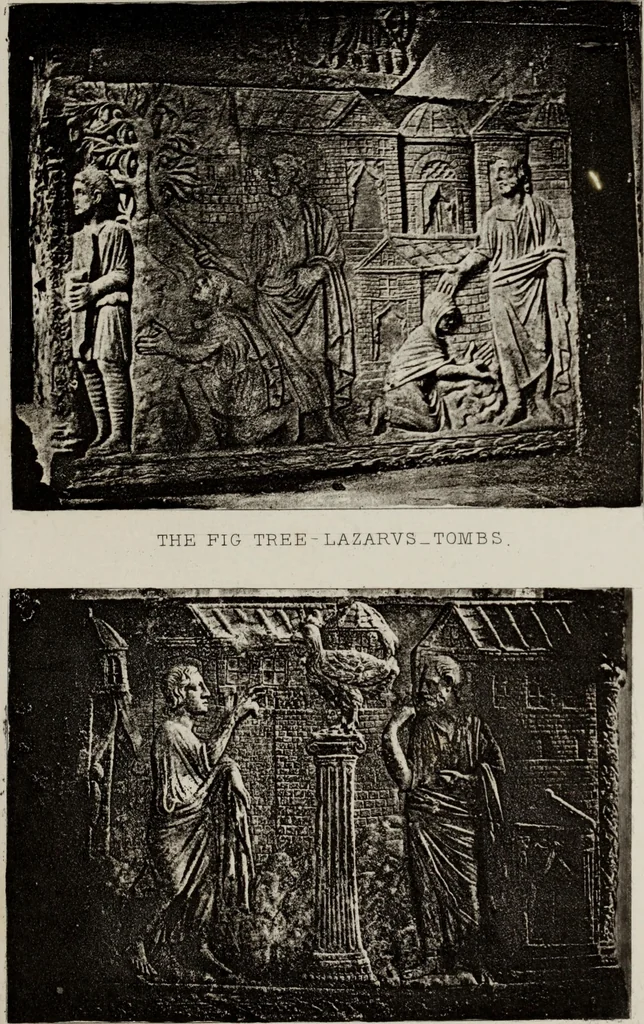 An illustration from Tombs in and near Rome ; Sculpture among the Greeks and Romans, mythology in funereal sculpture, and early Christian sculpture, 1877, leaf 336