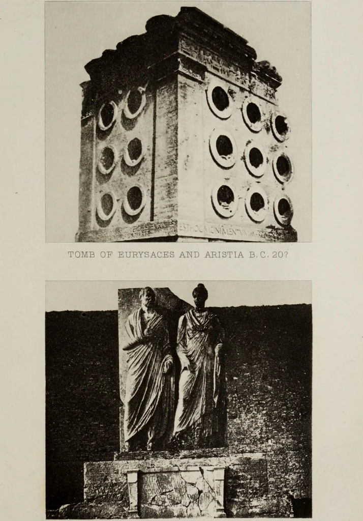 An illustration from Tombs in and near Rome ; Sculpture among the Greeks and Romans, mythology in funereal sculpture, and early Christian sculpture, 1877, leaf 94
