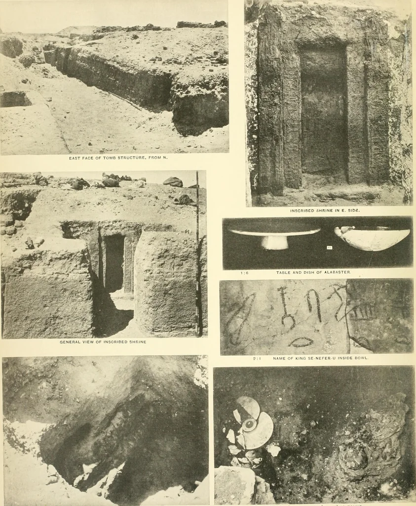 An illustration from Tombs of the third Egyptian dynasty at Reqâqnah and Bêt Khallâf, 1904, leaf 103