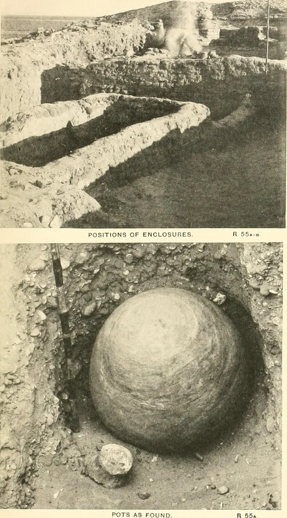 An illustration from Tombs of the third Egyptian dynasty at Reqâqnah and Bêt Khallâf, 1904, leaf 108