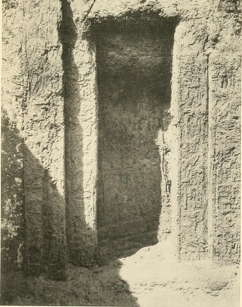 An illustration from Tombs of the third Egyptian dynasty at Reqâqnah and Bêt Khallâf, 1904, leaf 118
