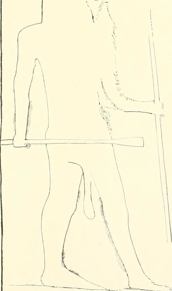 An illustration from Tombs of the third Egyptian dynasty at Reqâqnah and Bêt Khallâf, 1904, leaf 120