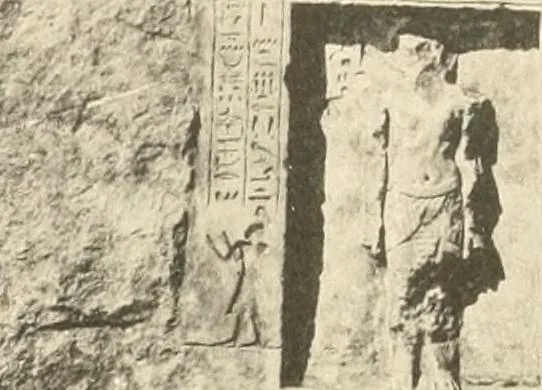 An illustration from Tombs of the third Egyptian dynasty at Reqâqnah and Bêt Khallâf, 1904, leaf 136