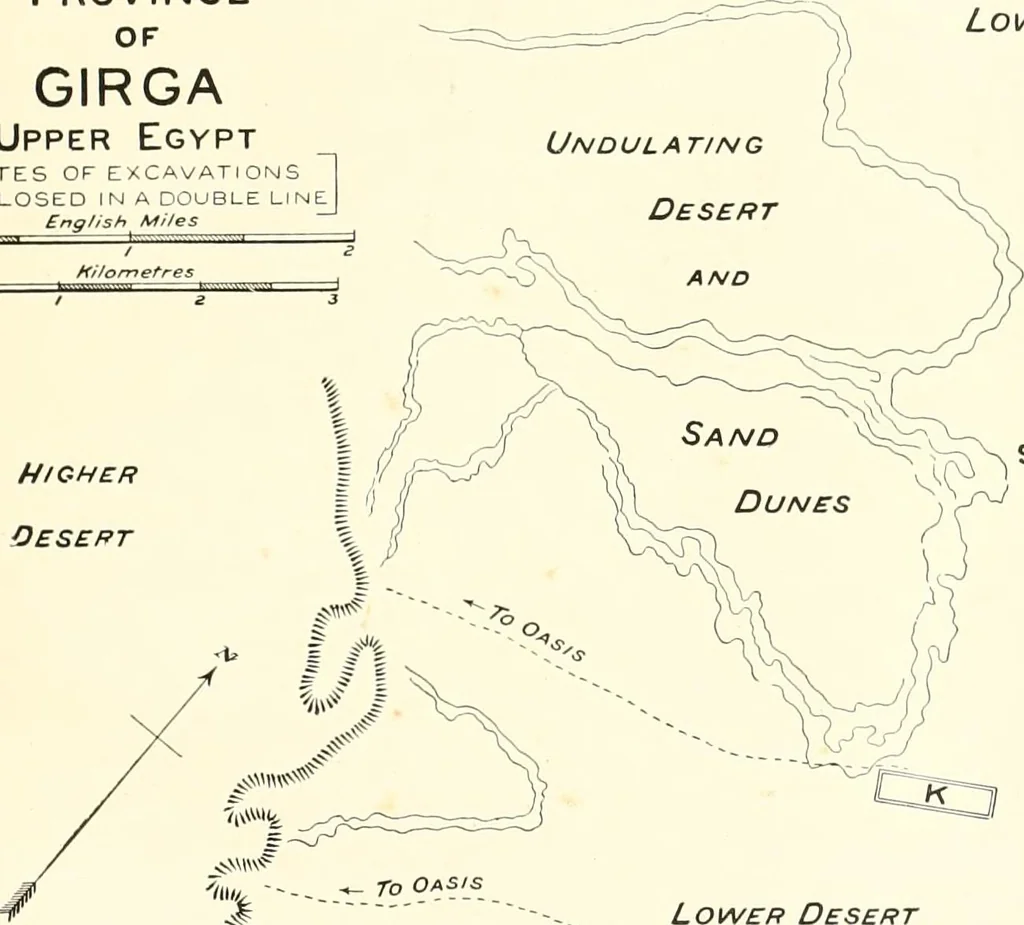 An illustration from Tombs of the third Egyptian dynasty at Reqâqnah and Bêt Khallâf, 1904, leaf 18