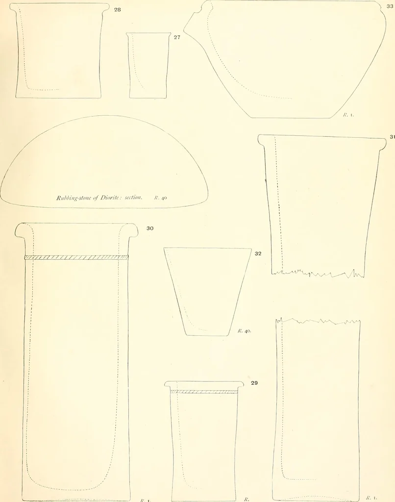 An illustration from Tombs of the third Egyptian dynasty at Reqâqnah and Bêt Khallâf, 1904, leaf 48