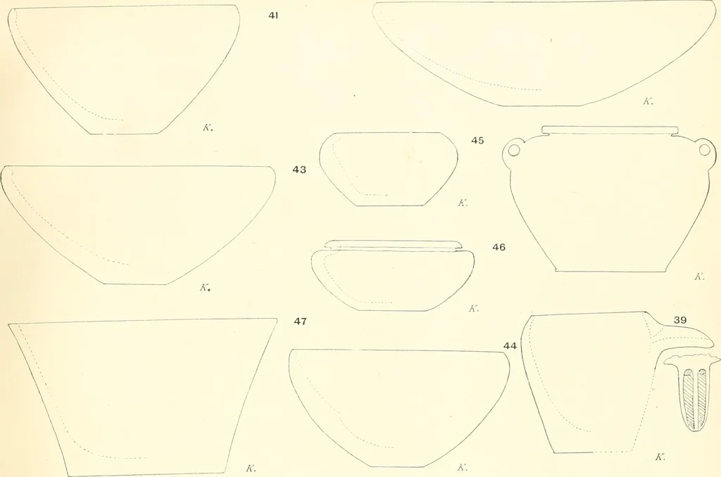 An illustration from Tombs of the third Egyptian dynasty at Reqâqnah and Bêt Khallâf, 1904, leaf 52
