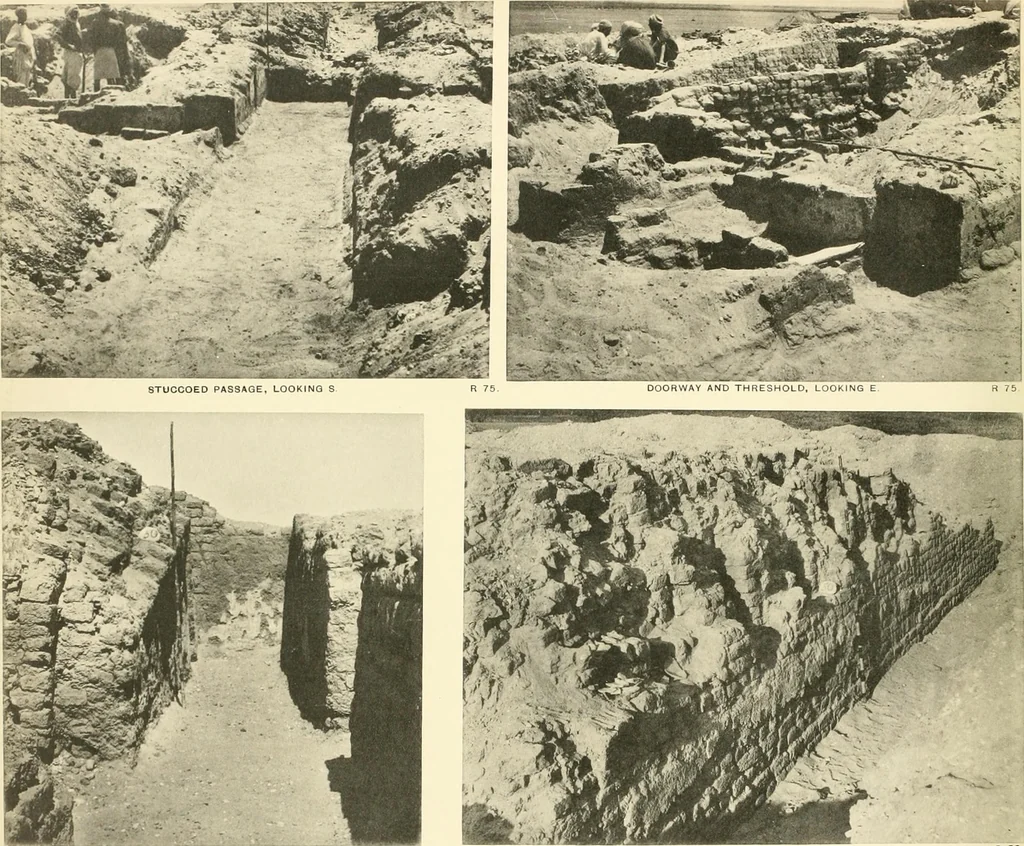An illustration from Tombs of the third Egyptian dynasty at Reqâqnah and Bêt Khallâf, 1904, leaf 67