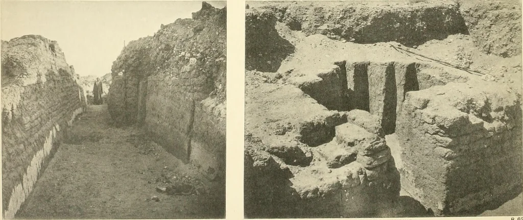 An illustration from Tombs of the third Egyptian dynasty at Reqâqnah and Bêt Khallâf, 1904, leaf 67