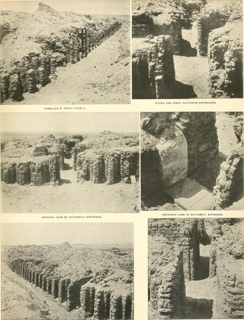 An illustration from Tombs of the third Egyptian dynasty at Reqâqnah and Bêt Khallâf, 1904, leaf 70