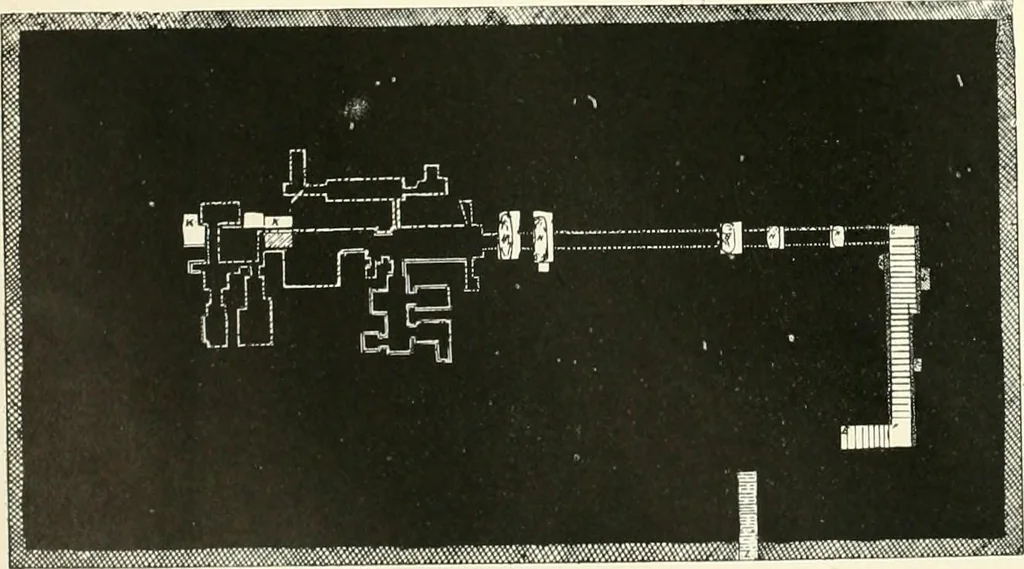 An illustration from Tombs of the third Egyptian dynasty at Reqâqnah and Bêt Khallâf, 1904, leaf 77