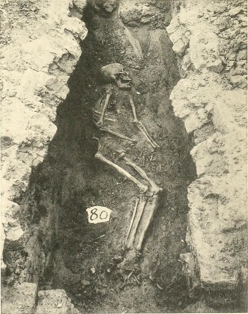 An illustration from Tombs of the third Egyptian dynasty at Reqâqnah and Bêt Khallâf, 1904, leaf 96