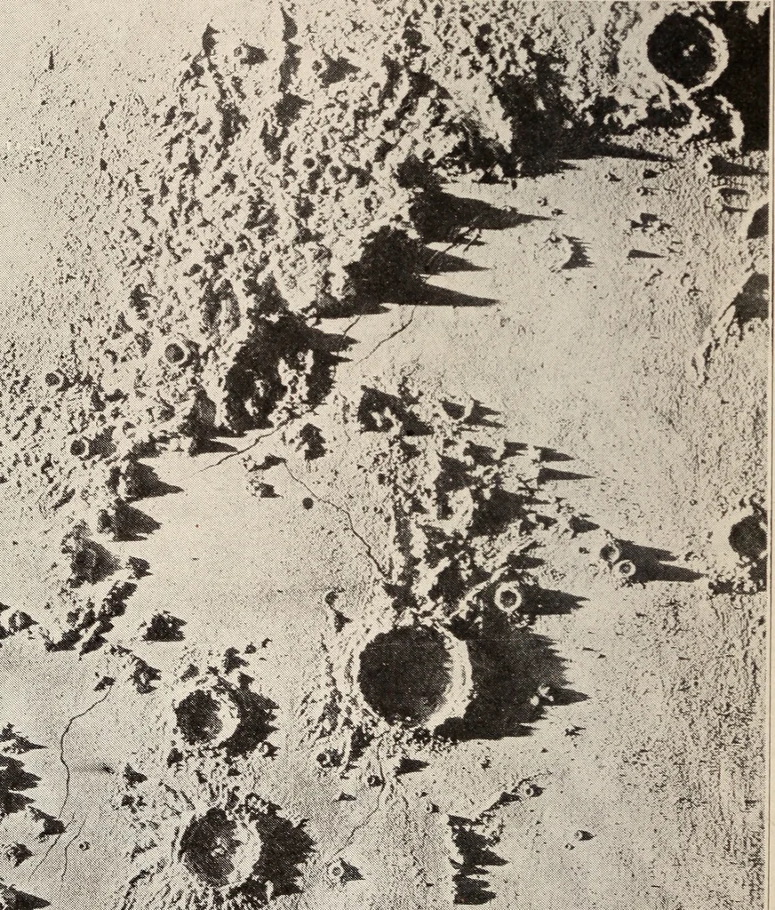 An illustration from To the moon and back in ninety days : a thrilling narrative of blended science and adventure, 1922, leaf 153