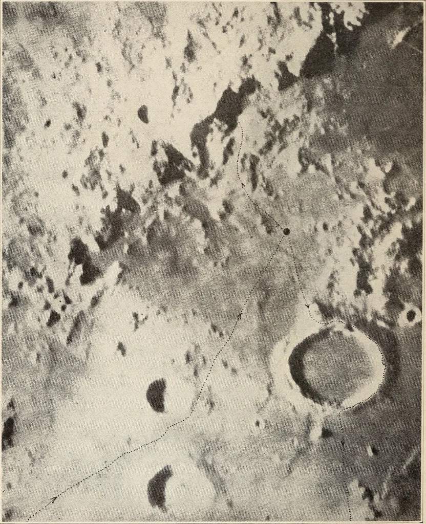 An illustration from To the moon and back in ninety days : a thrilling narrative of blended science and adventure, 1922, leaf 179