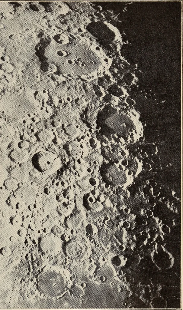 An illustration from To the moon and back in ninety days : a thrilling narrative of blended science and adventure, 1922, leaf 256