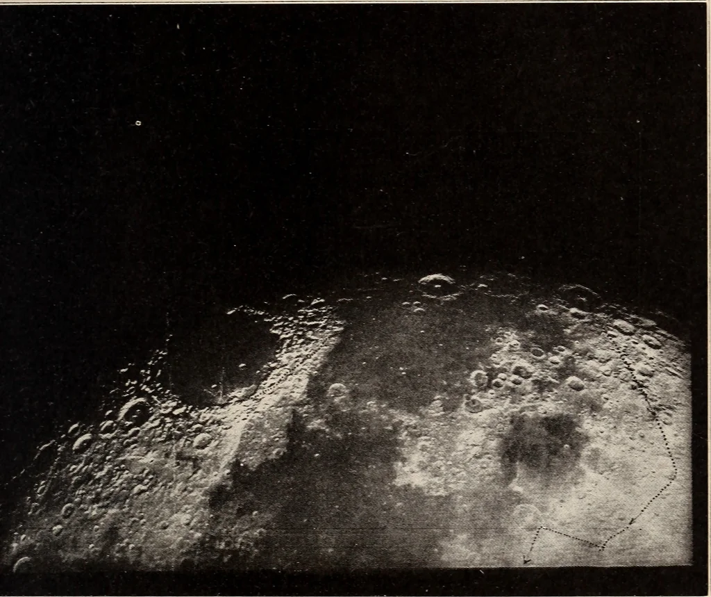 An illustration from To the moon and back in ninety days : a thrilling narrative of blended science and adventure, 1922, leaf 290