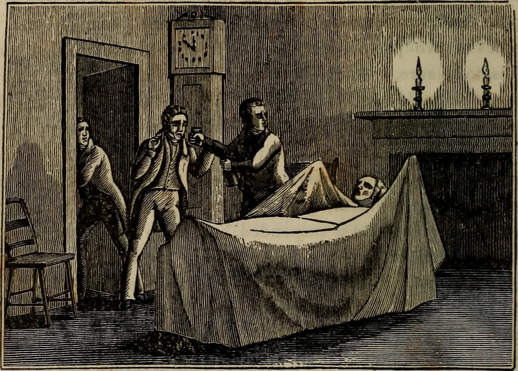 An illustration from The tongue of time, and star of the states : a system of human nature, with the phenomena of the heavens and earth ... also an account of persons with two souls, and of five persons who took colors by the touch, 1838, leaf 373